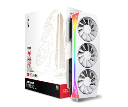 Karta graficzna AMD XFX Radeon RX 9070 XT Mercury Magnetic Air OC RGB White 16GB